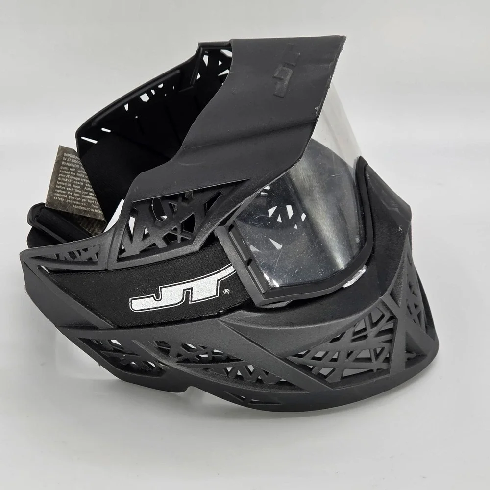 JT Paintball ProFlex Gray Black Adult Protective Mask Goggles for Paintball